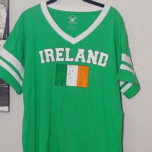 GHAST large Men's shirt green IRELAND flag top